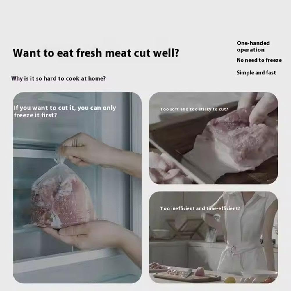 Trancheuse à Viande Manuelle - inox - compacte - découpe précise