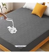 BEDLORE Protège Matelas 160x200 cm, Imperméable Housse Protection Matelas Bonnet 40 cm avec Élast...