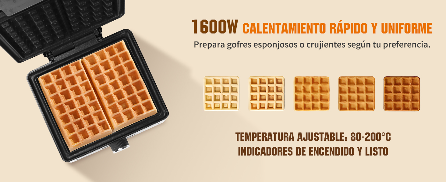 les gaufres sont préparées avec un mixeur