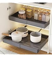 COVAODQ Tiroir Télescopique，Tiroir Coulissant Cuisine,Organisateurs D'armoire Coulissants,Ensembl...