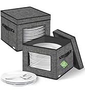 Boîte de rangement en feutre pour 24 assiettes de camping-car 25,5 x 25,5 x 20,3 cm
