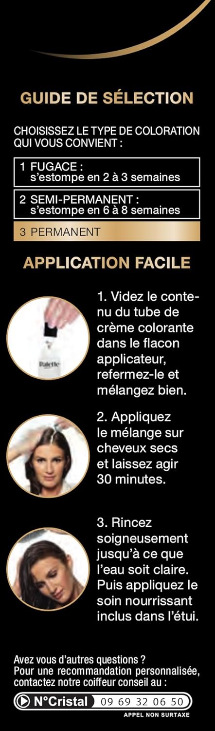 Palette - Intensive Coloration Permanente Cheveux, 8 sem, Blond Foncé 500