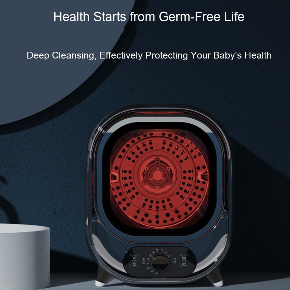 Mini sèche-linge - 0,8kg, 450W, compact, mural ou comptoir, 31x39x38cm