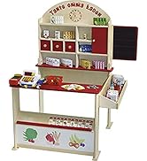 roba Marchande Enfants Tante Emma avec + de 100 Pièces d'Accessoires - une Vraie Caisse Enregistr...