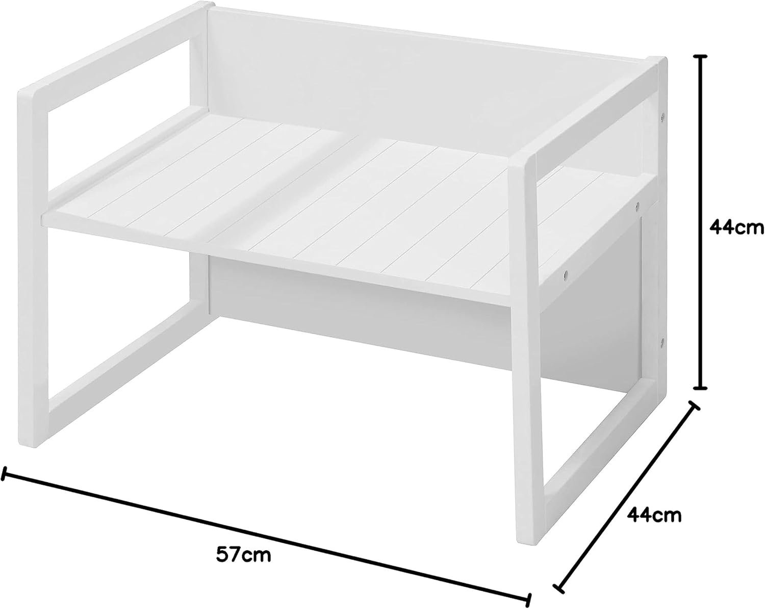 Roba - Banc Enfant 2en1 ajustable, bois, 57x44cm, table/bureau, 60kg