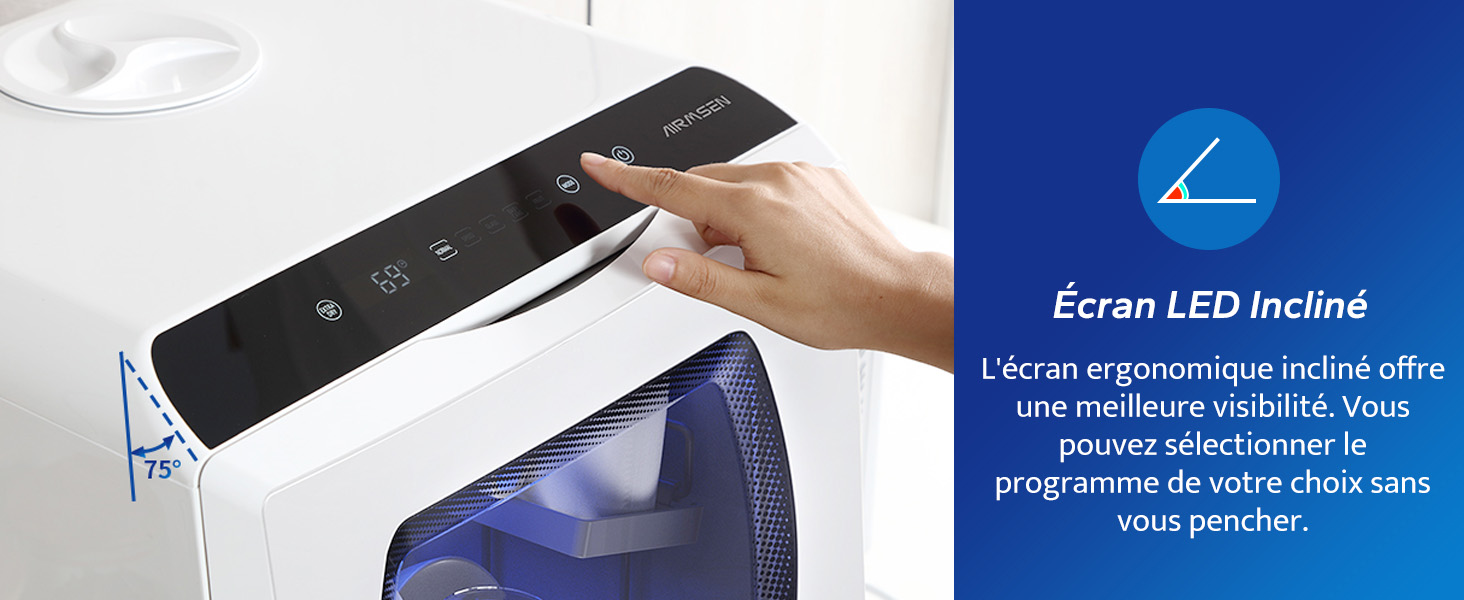 AIRMSEN Mini Lave-Vaisselle de Comptoir