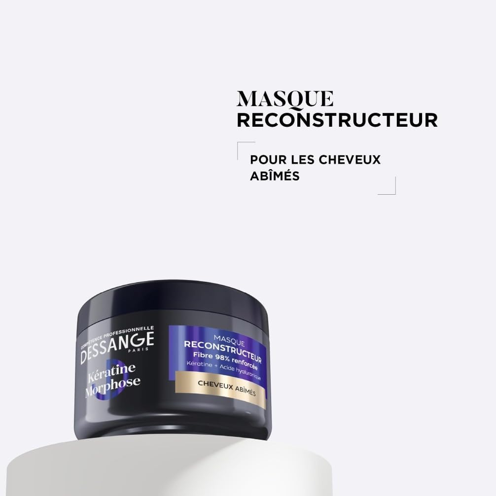 DESSANGE - Masque Kératine Morphose 280ml - répare, protège cheveux abîmés