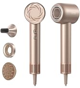 DREAME Hair Glory Mix Sèche-cheveux à haute vitesse, 3 embouts magnétiques, contrôle de la thé...