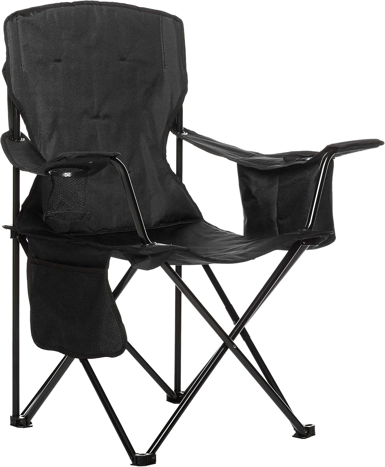 maaxi-dealz Basics - Chaise de camping - dossier haut, poche isotherme, pliable