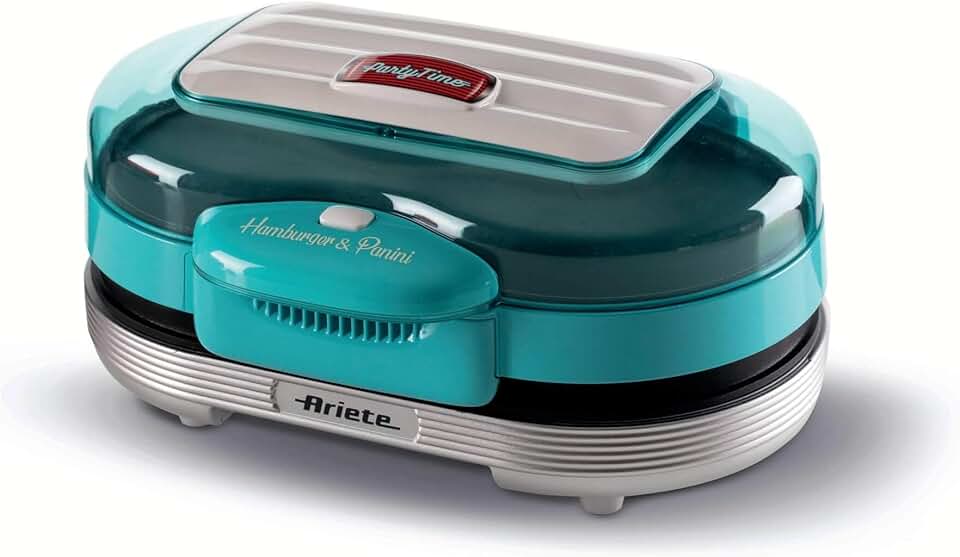 Ariete - 205 Party Time - compact - 1200W, 2 plaques, facile à nettoyer
