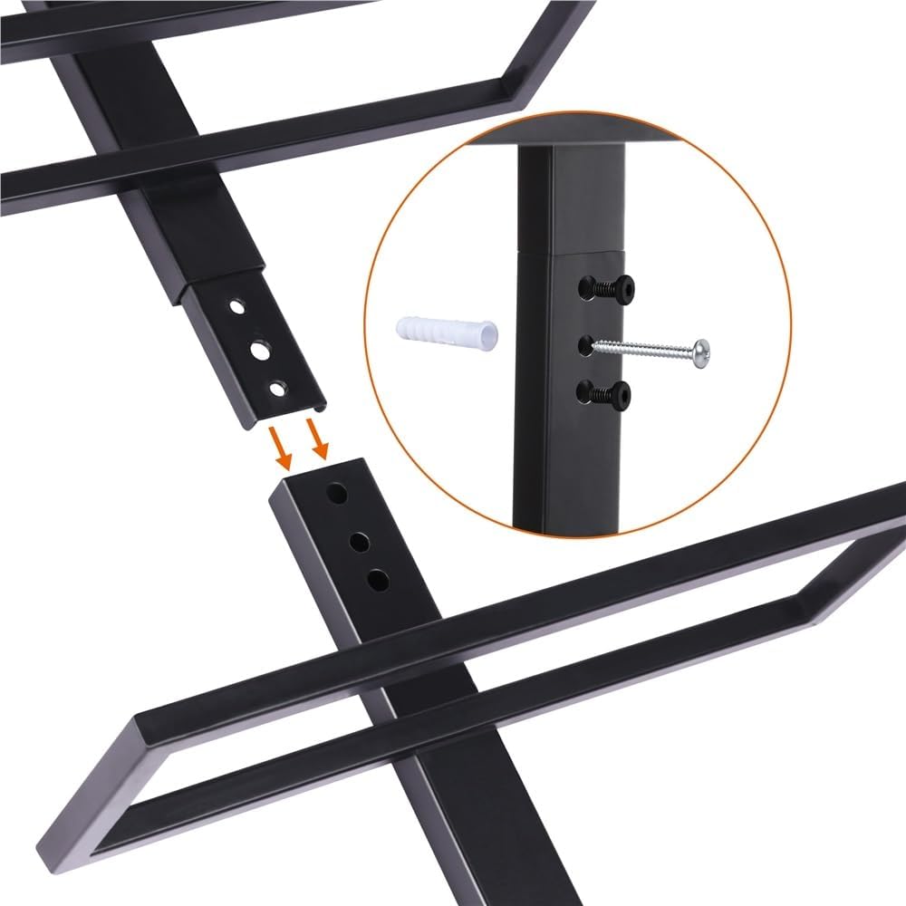 Yaheetech - étagère à vin mural - 126 cm - métal, 10 bouteilles