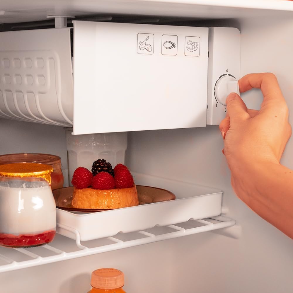 Cecotec - Bolero CoolMarket TT Origin 45 - 45L, 55x44,7cm - mini frigo rétro, classe E, bac à glaçons