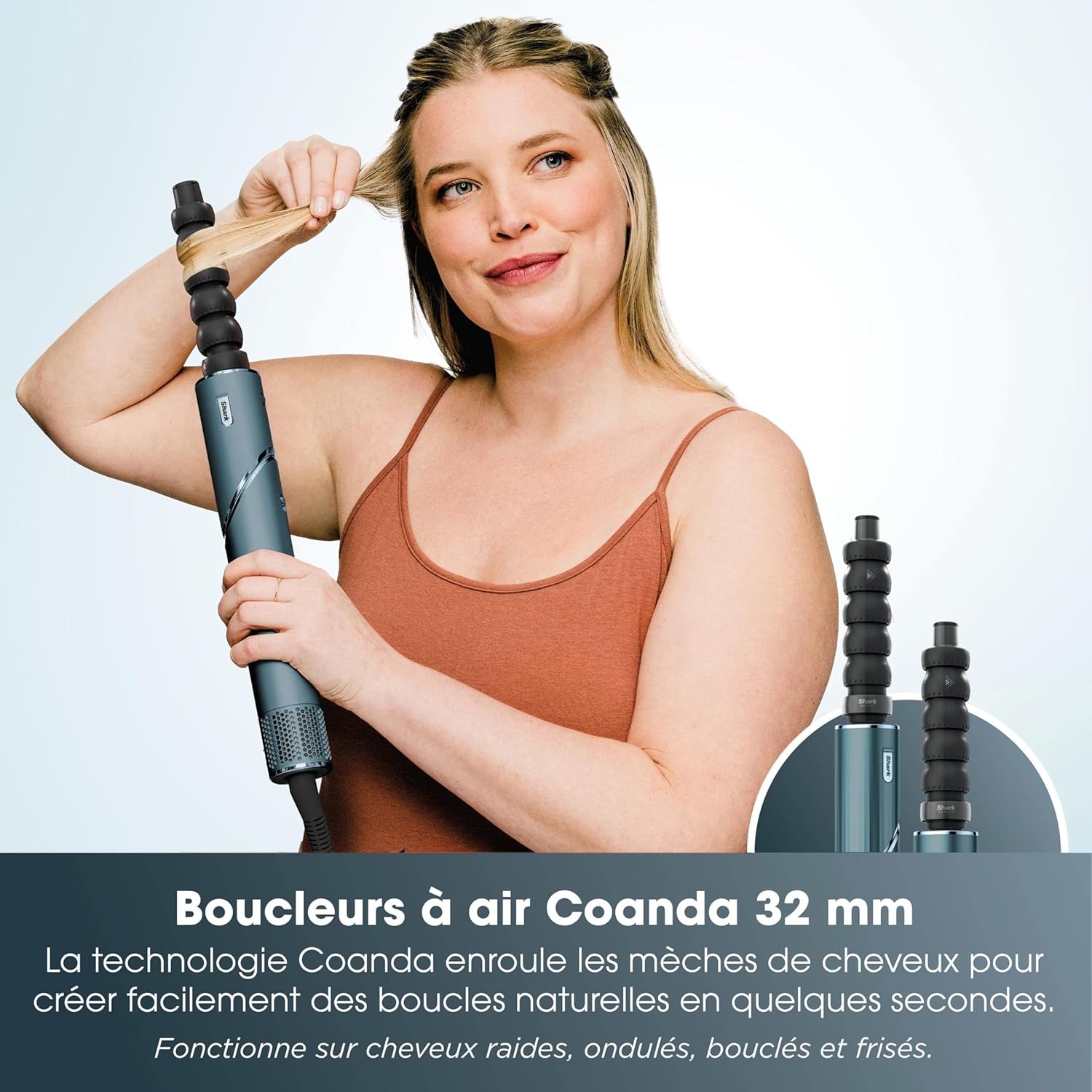 Shark - FlexStyle Air Styler - sèche-cheveux multi-accessoires, tous types de cheveux