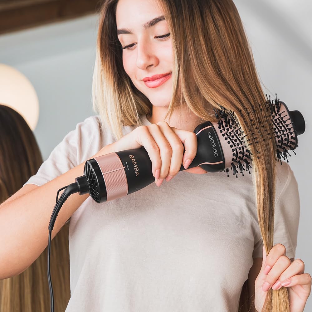Cecotec - Bamba CeramicCare Unique - sèche-cheveux 2 en 1, 1200W, céramique, 2 vitesses, 3 températures, air froid