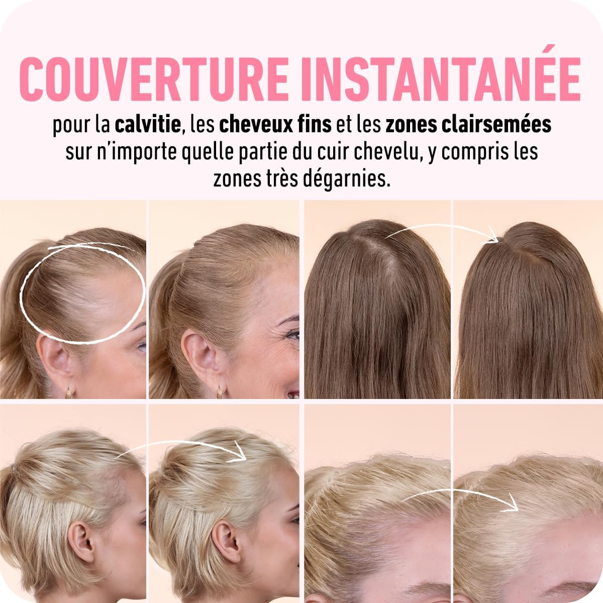 BOLDIFY - Poudre de racine blond clair - 10g - couvre racines et cheveux gris