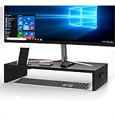 BONTEC Support de Moniteur Réhausseur d’Écran Support d'Ordinateur Lever PC Ecran/Ordinateur en B...