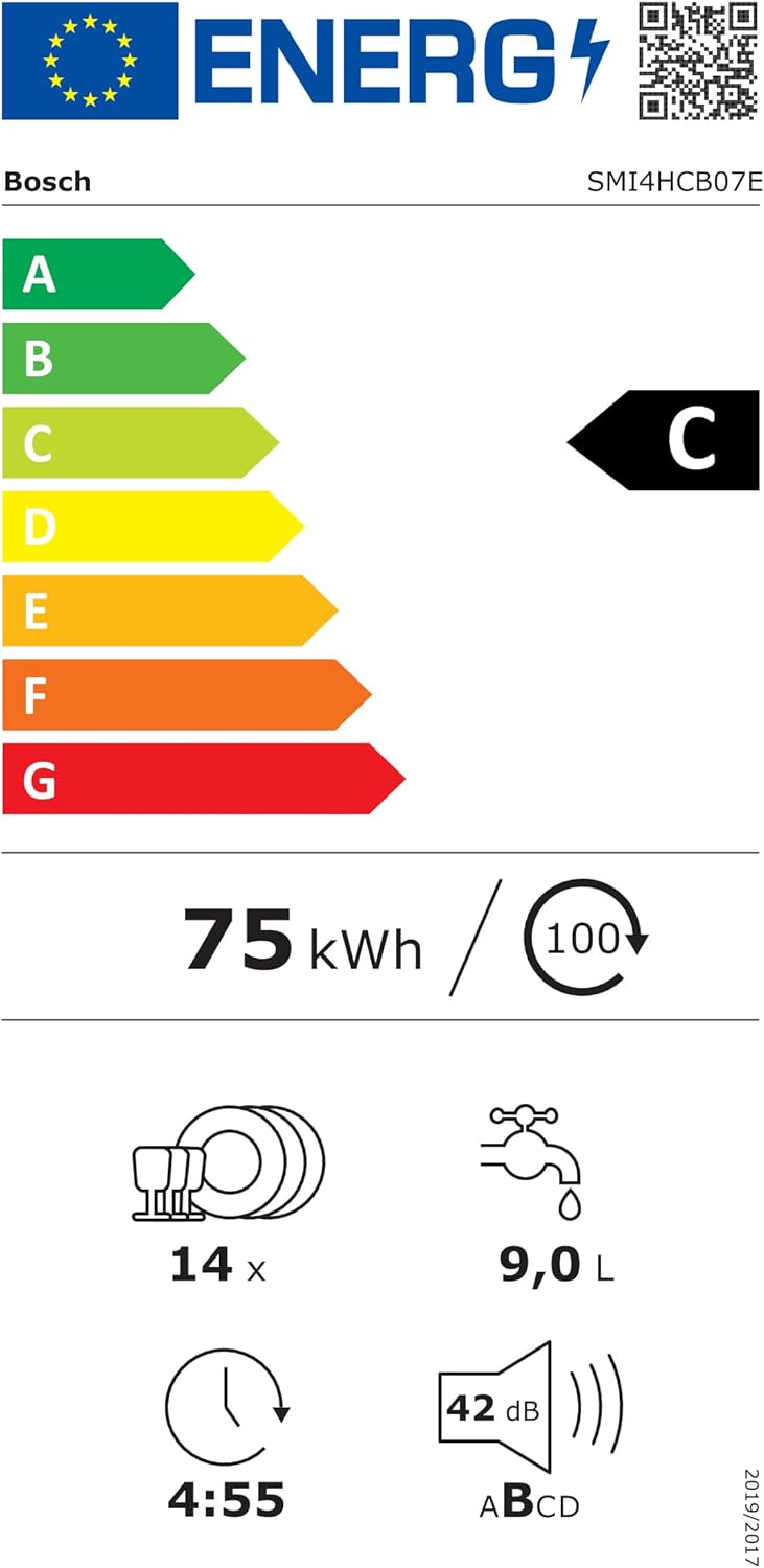 Bosch - Série 4 lave-vaisselle encastrable 60cm noir, connectivité Smart 