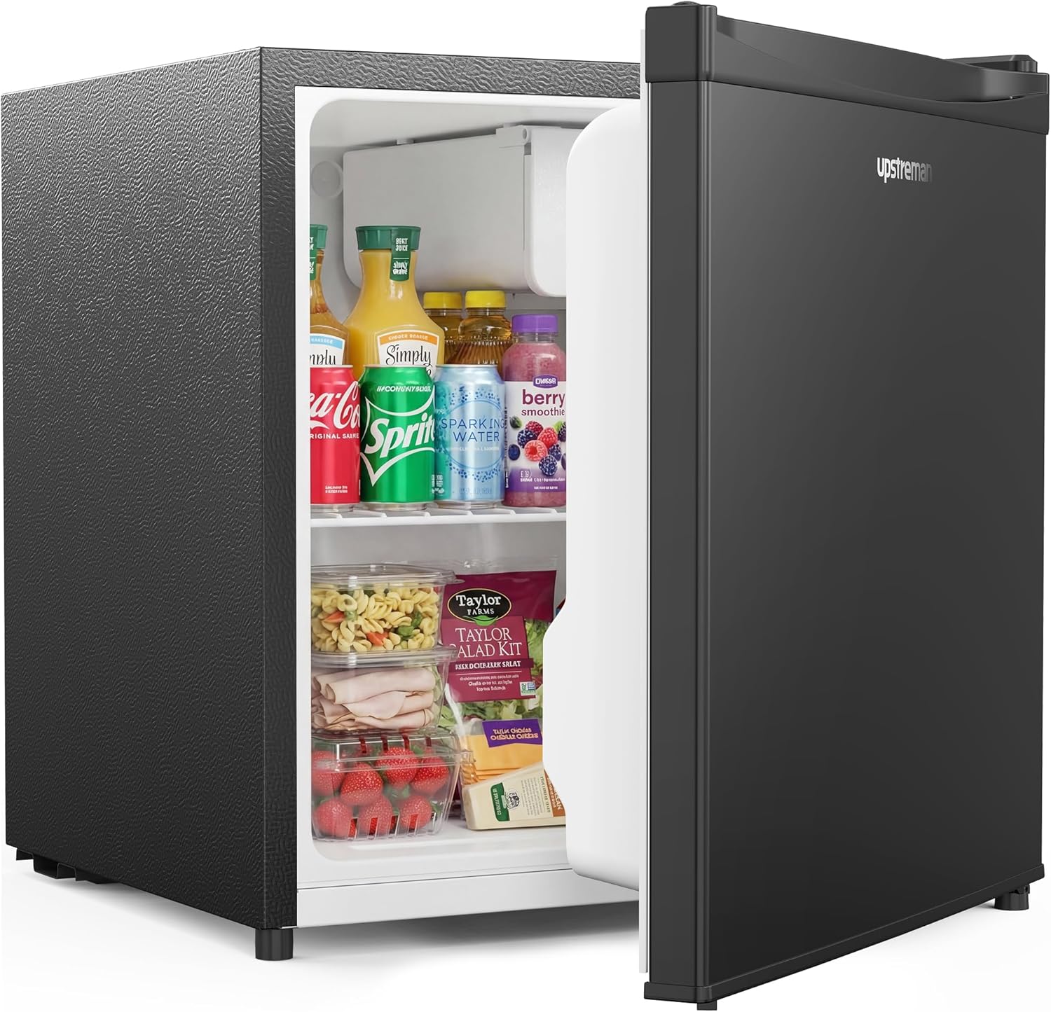 Upstreman - mini frigo 46L - congélateur, silencieux, porte réversible, FR17