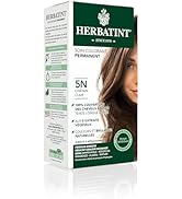 Herbatint Soin Colorant Permanent Cheveux 5N Châtain Clair - 150 ml, sans Ammoniaque, 100% Couver...