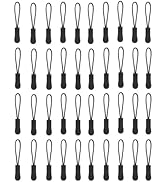 Fermeture Eclair Cordon, 40 Pièces Etiquette de Fermeture à Glissière, Extension de Fermeture à G...