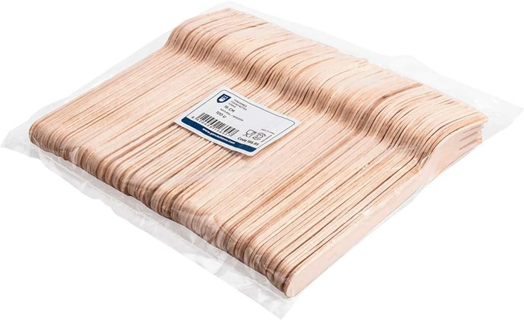 Fourchettes - Makan série naturelle - 15,5 cm - lot de 100 bois