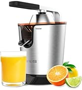 Taurus Easy Press Legend 1000 W Inox, filtre + 2 cônes, régulateur de pulpe Elec...