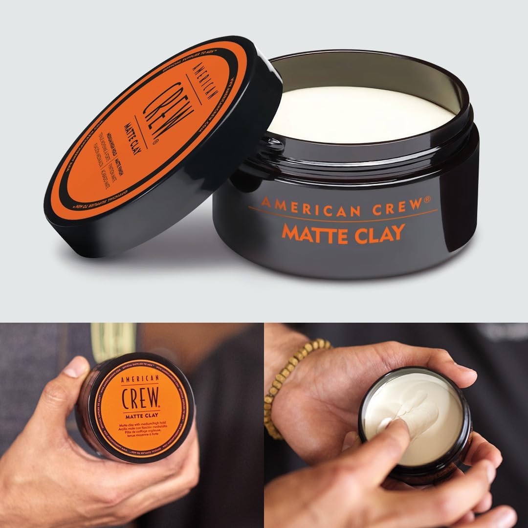 American Crew - Matte Clay - 85g - Fixation forte, fini mat, tous cheveux