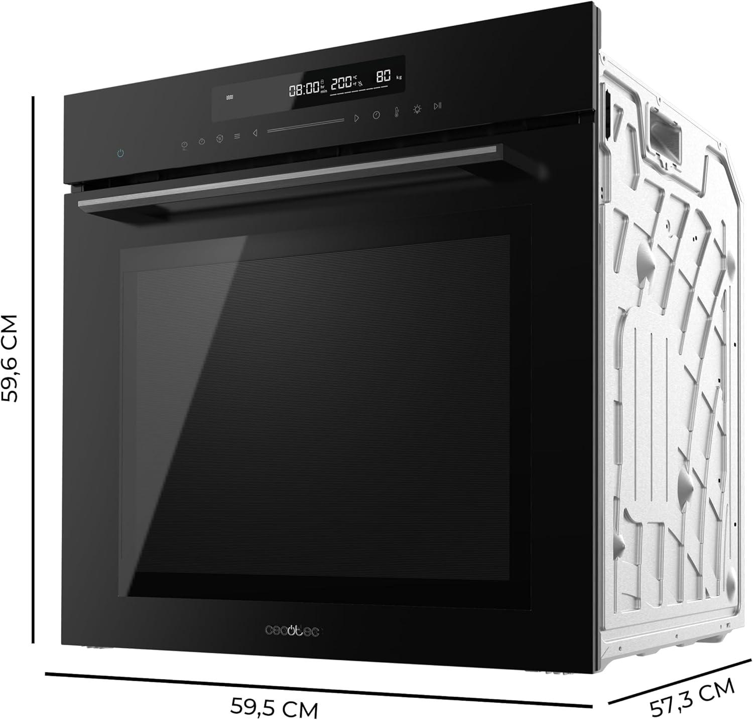 Cecotec - Bolero Hexa - four 60cm, 72L, 12 fonctions, 2900W, SM406000