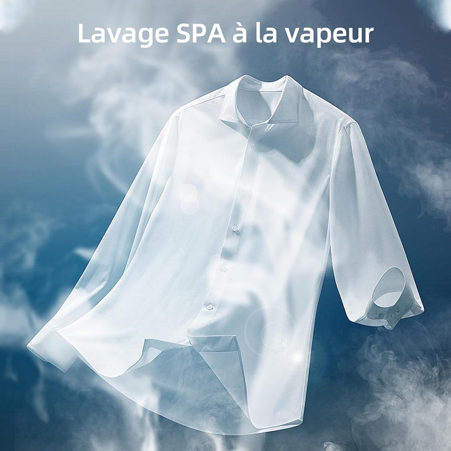CHiQ - Lave-linge 8kg, écran LED tactile, vapeur, 1400tr/min, CW086581AX