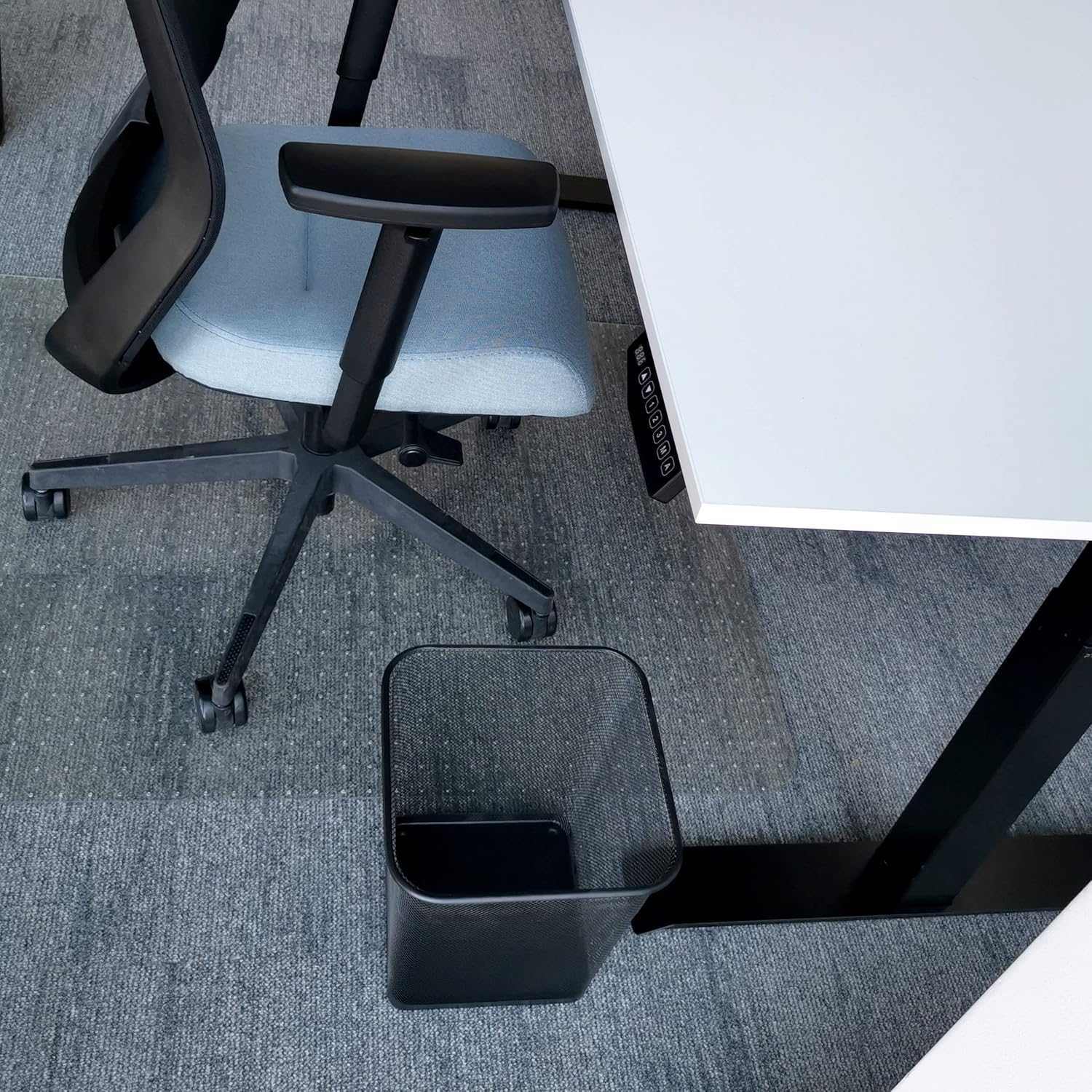 D.RECT - Corbeille Treillis Métal 18L - lot de 2, maille fine, noir