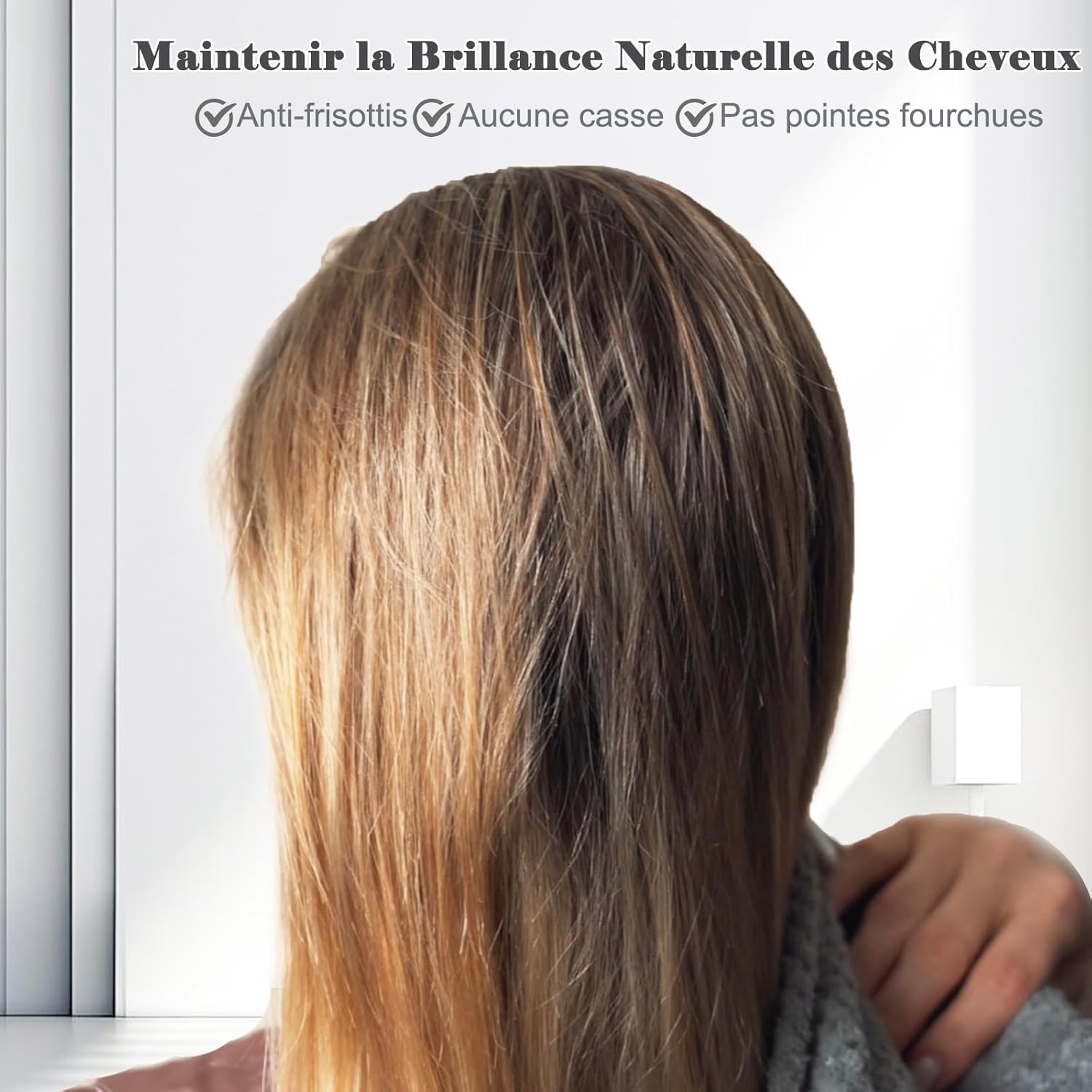 FREATECH – lot de 3 turbans microfibre – serviettes super absorbantes, anti-frisottis, bouton réglable – cheveux femmes/