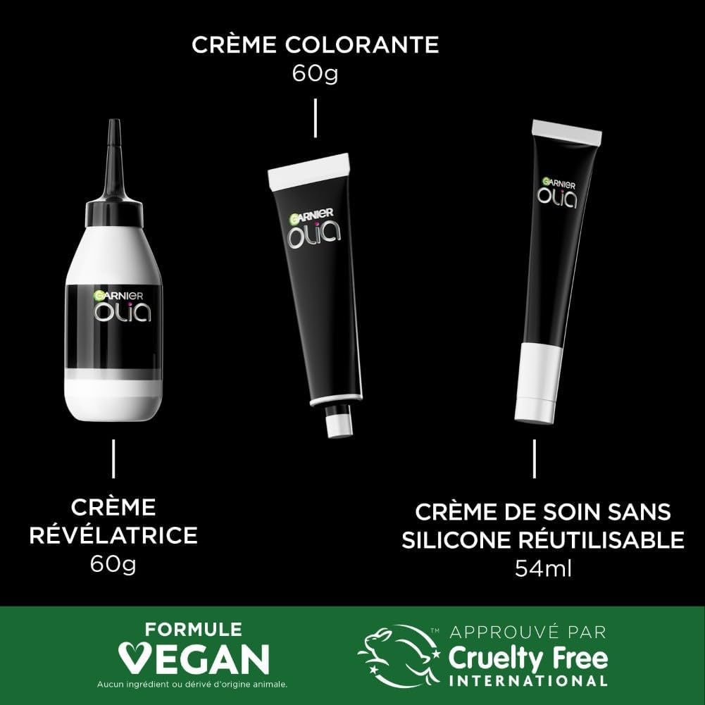 Garnier - Olia - 120g - Coloration acajou, sans ammoniaque, huiles naturelles, cheveux doux et brillants - 5.52