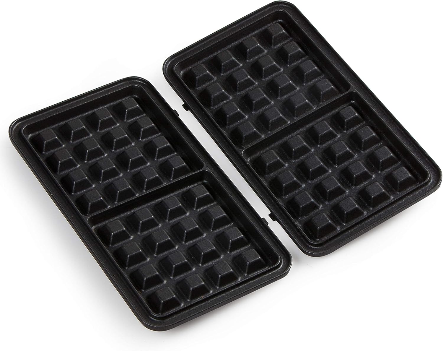 DOMO - Snackmaker 3-en-1 inox/Noir, plaques antiadhésives, DO9136C