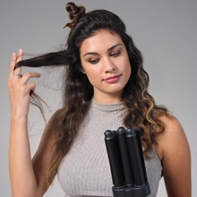 Revlon; Fer à onduler; trois têtes; céramique et tourmaline; 30 réglages de température;