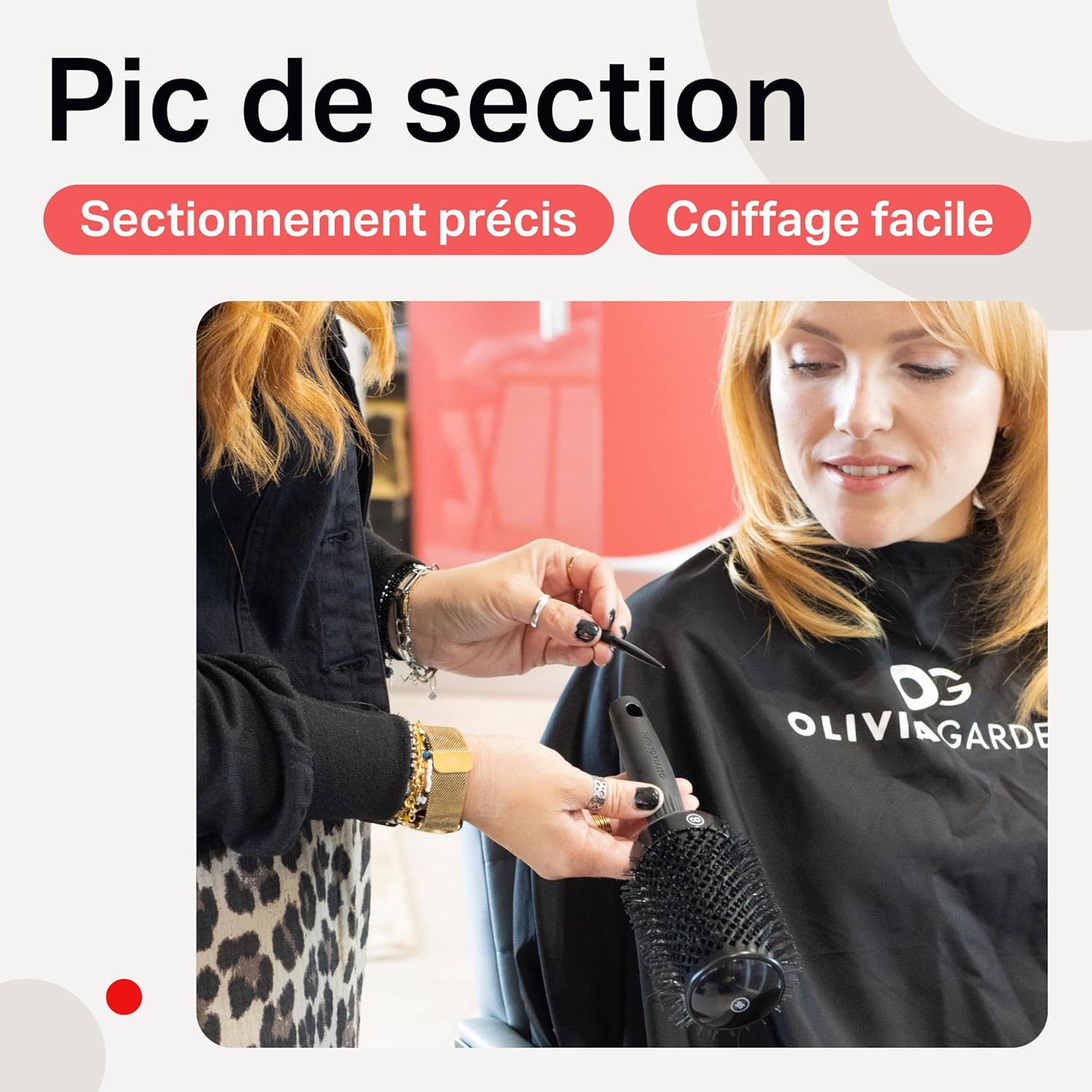 Olivia Garden - Expert Blowout Shine - brosse ronde céramique antistatique brushing sans frisottis