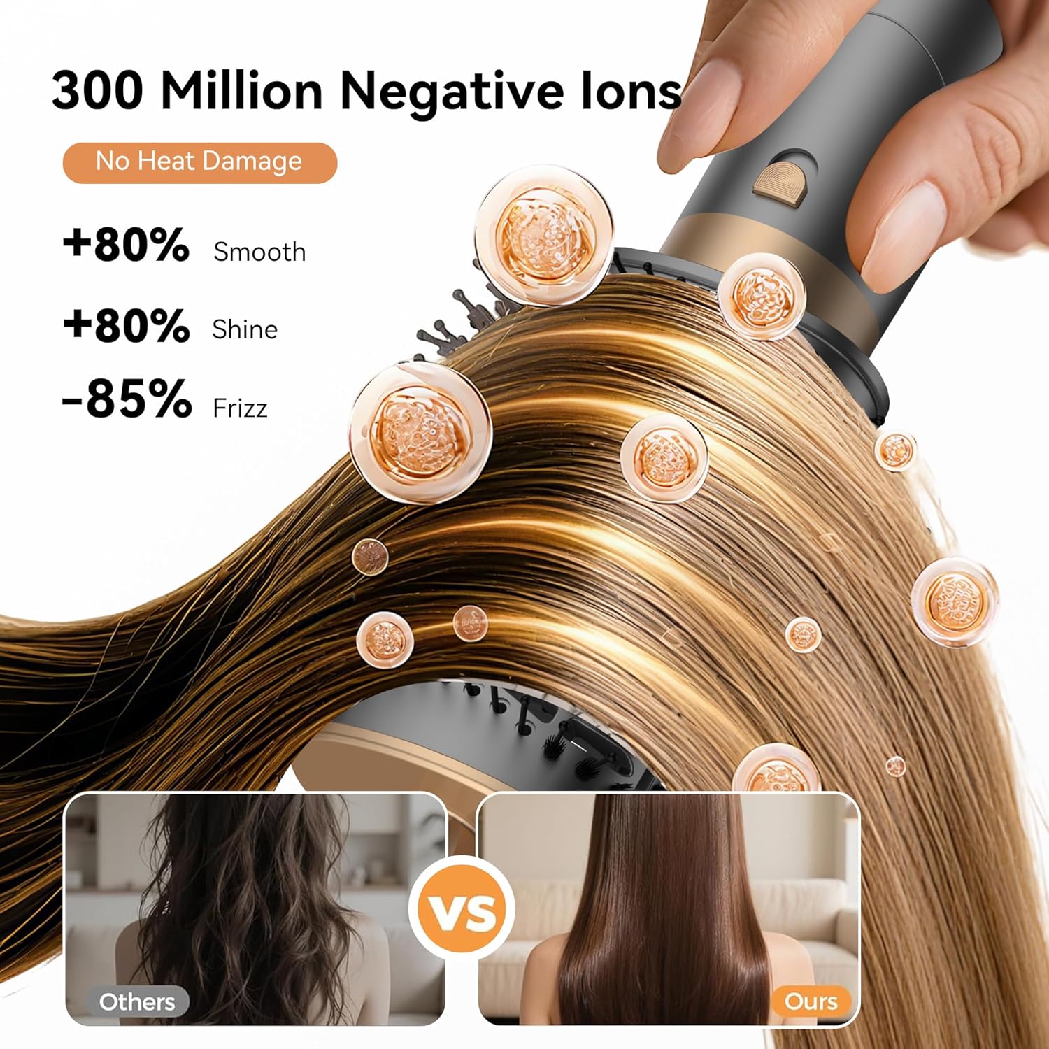 OKWRAP - Air Styler 7 en 1 - 1300W - séchage, bouclage, lissage 110000TR/MIM