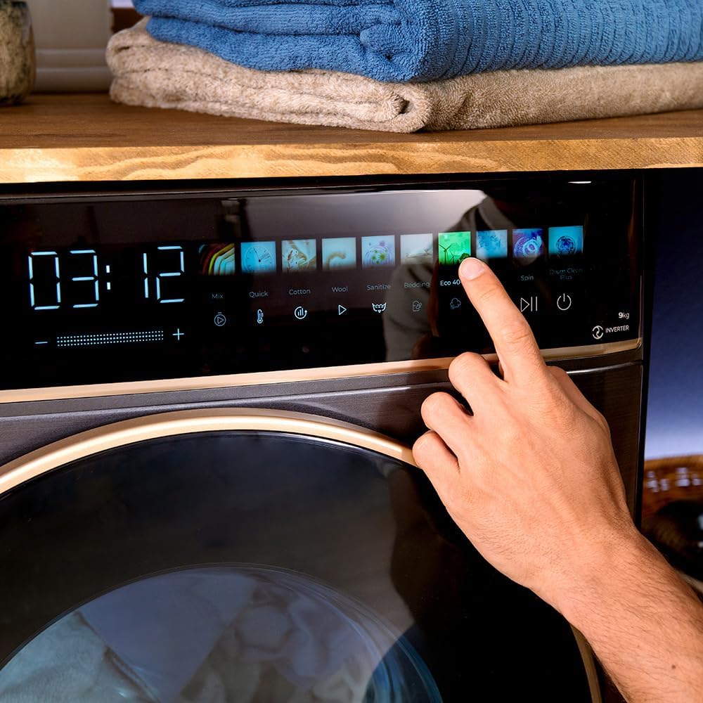 Cecotec - Bolero DressCode 9kg, 1400tr/min, vapeur, écran 10,3