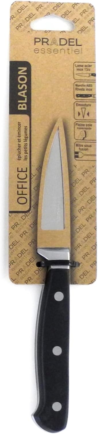 Blason - couteau d’office série noire - lame 9 cm - inox satiné 13C