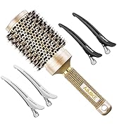 Brosse Ronde,brosse à Cheveux en Céramique Nano Thermique et Technologie Ionique,Améliore la Text...