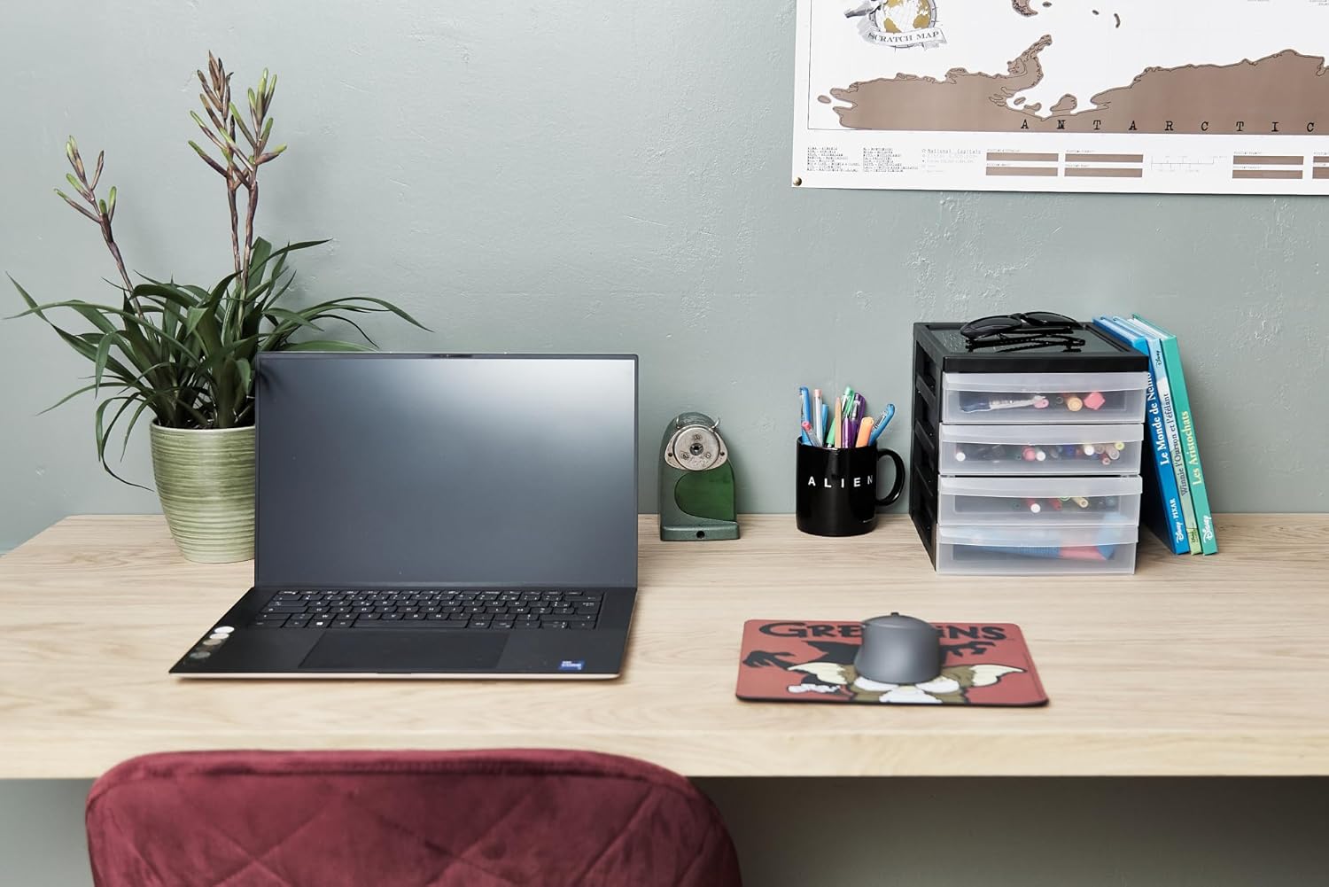 Iris Ohyama - DC-A5 - 4 tiroirs A5 - plastique noir, sans BPA