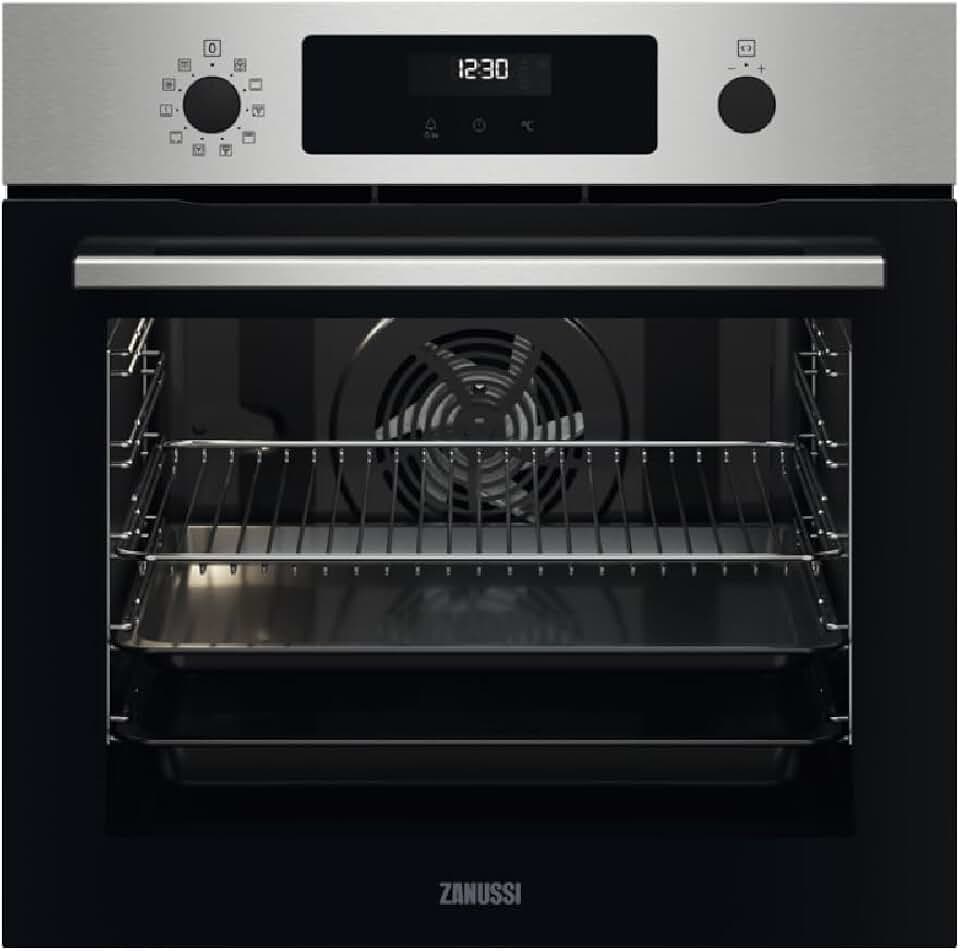 Zanussi - four multifonction pyrolyse XXL, 72L, inox, A+, ZOPKX6X2