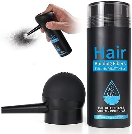 Fibres capillaires - spray applicateur -  poudre pro - brun moyen, correcteur perte cheveux