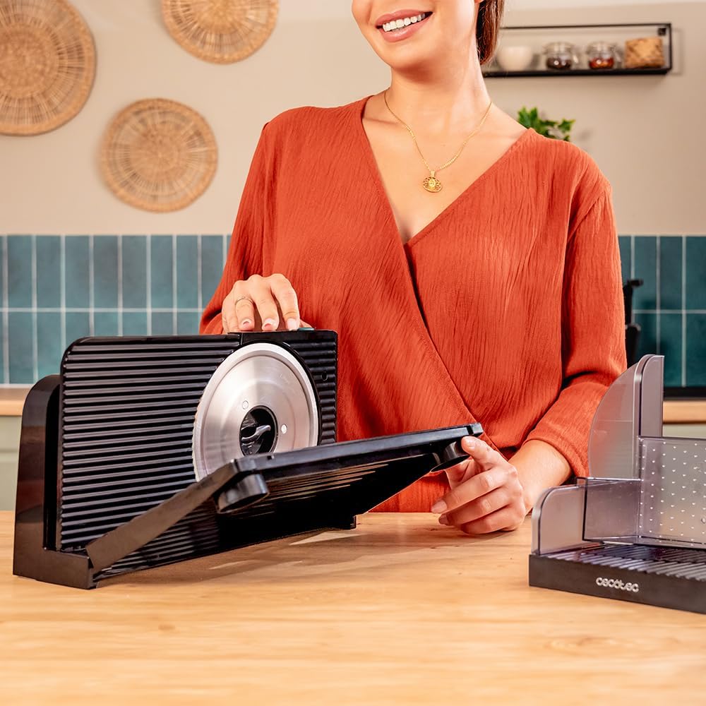 Cecotec - Rock'nCut Shuriken - 17 cm - trancheuse 150W, réglage 0-15mm