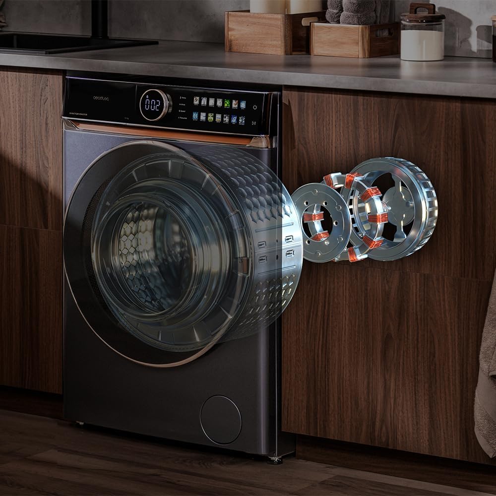 Cecotec - lave-linge série - dimensions compactes - fonctions éco