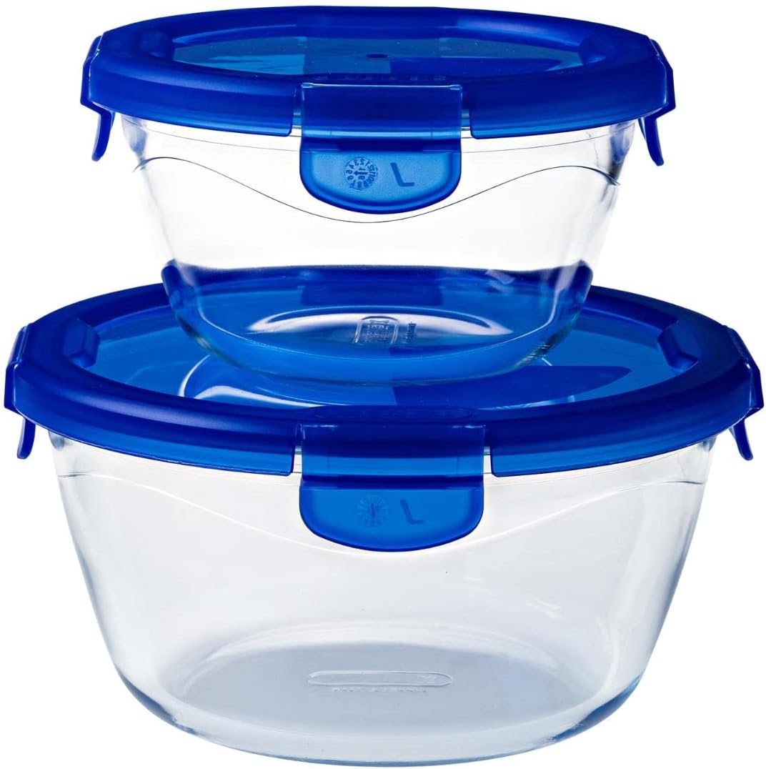 Pyrex - Cook & Go boîte ronde 20 cm - verre, couvercle hermétique