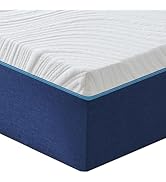 Hiimgo Matelas 90x190x16cm, Matelas en Mousse à Mémoire de Forme, Fermeté Moyenne,7 Zones de Conf...