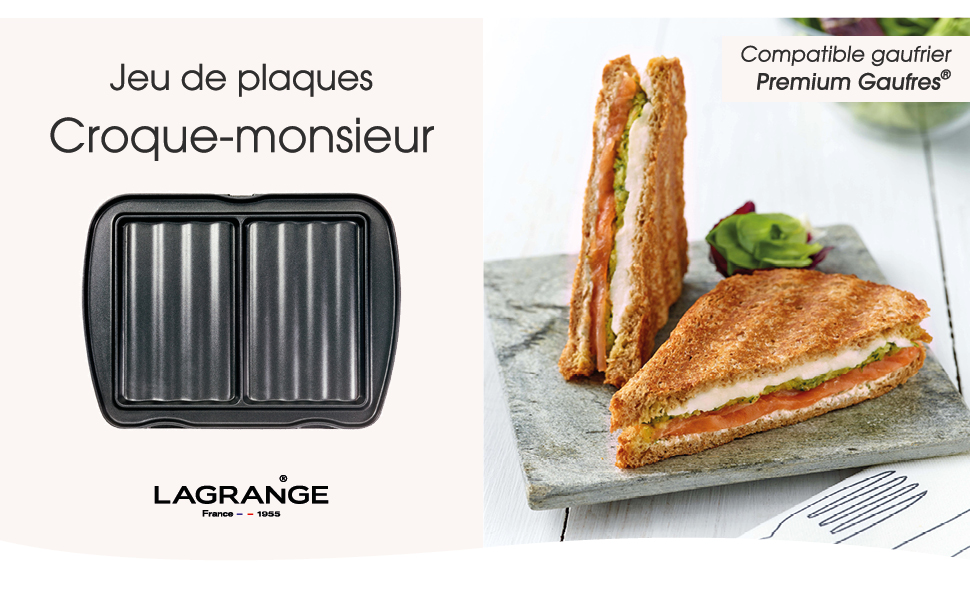 Lagrange - plaque croque-monsieur - Premium