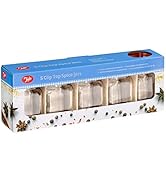 TALA A14401 Lot de bocaux à épices en verre transparent 250 ml