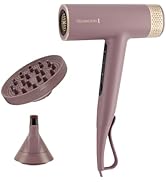 Ensemble de sèche-cheveux de couleur mauve comprenant trois pièces : unité de séchage principale avec poignée, diffuseur rond et embout concentrateur.