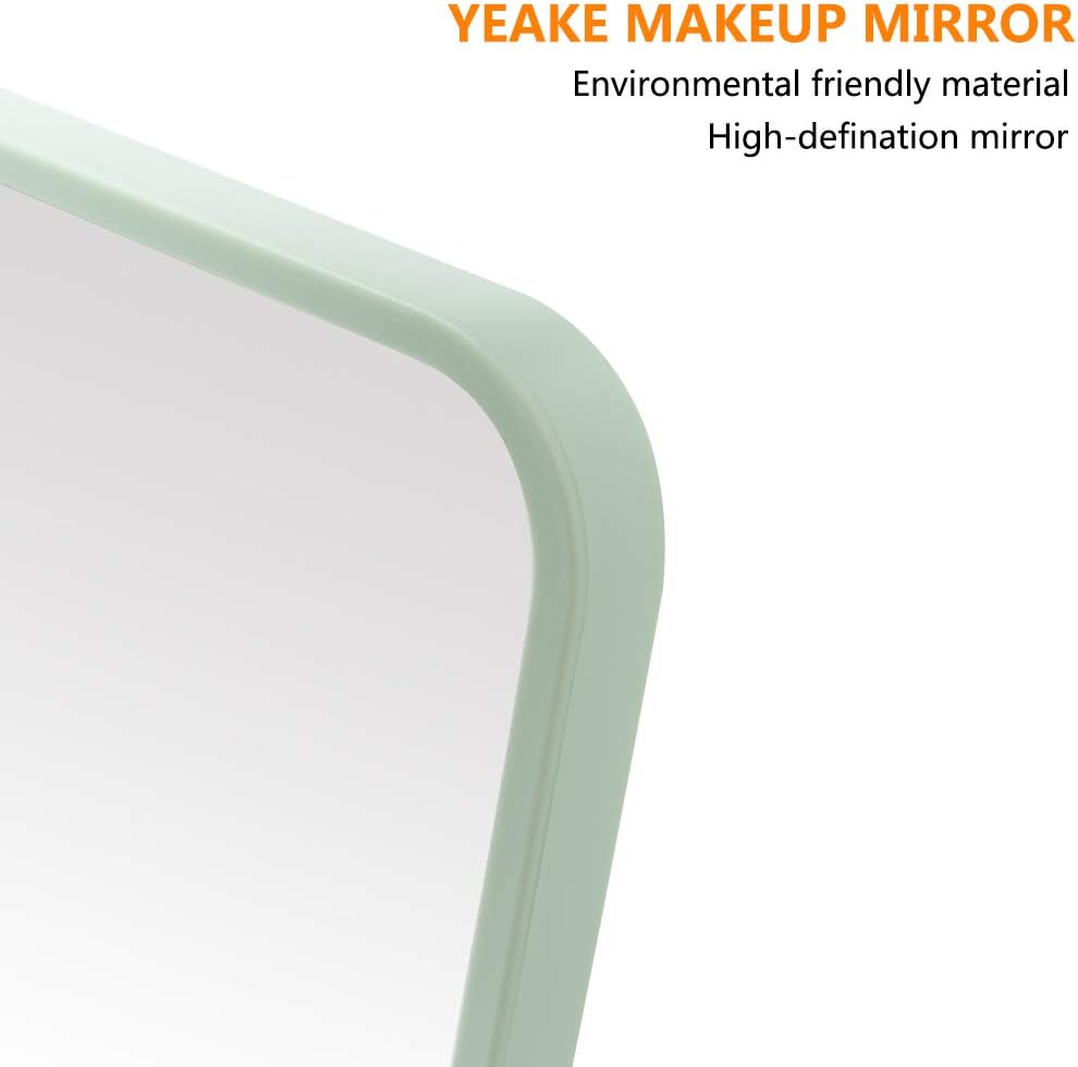 YEAKE - miroir de maquillage pliable 20,3cm, support métal, rotation 90°